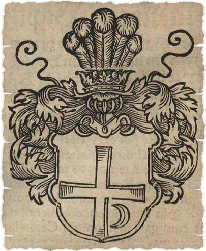 Herb Tarnawa w Herbach rycerstwa polskiego Bartosza Paprockiego z 1584 r.