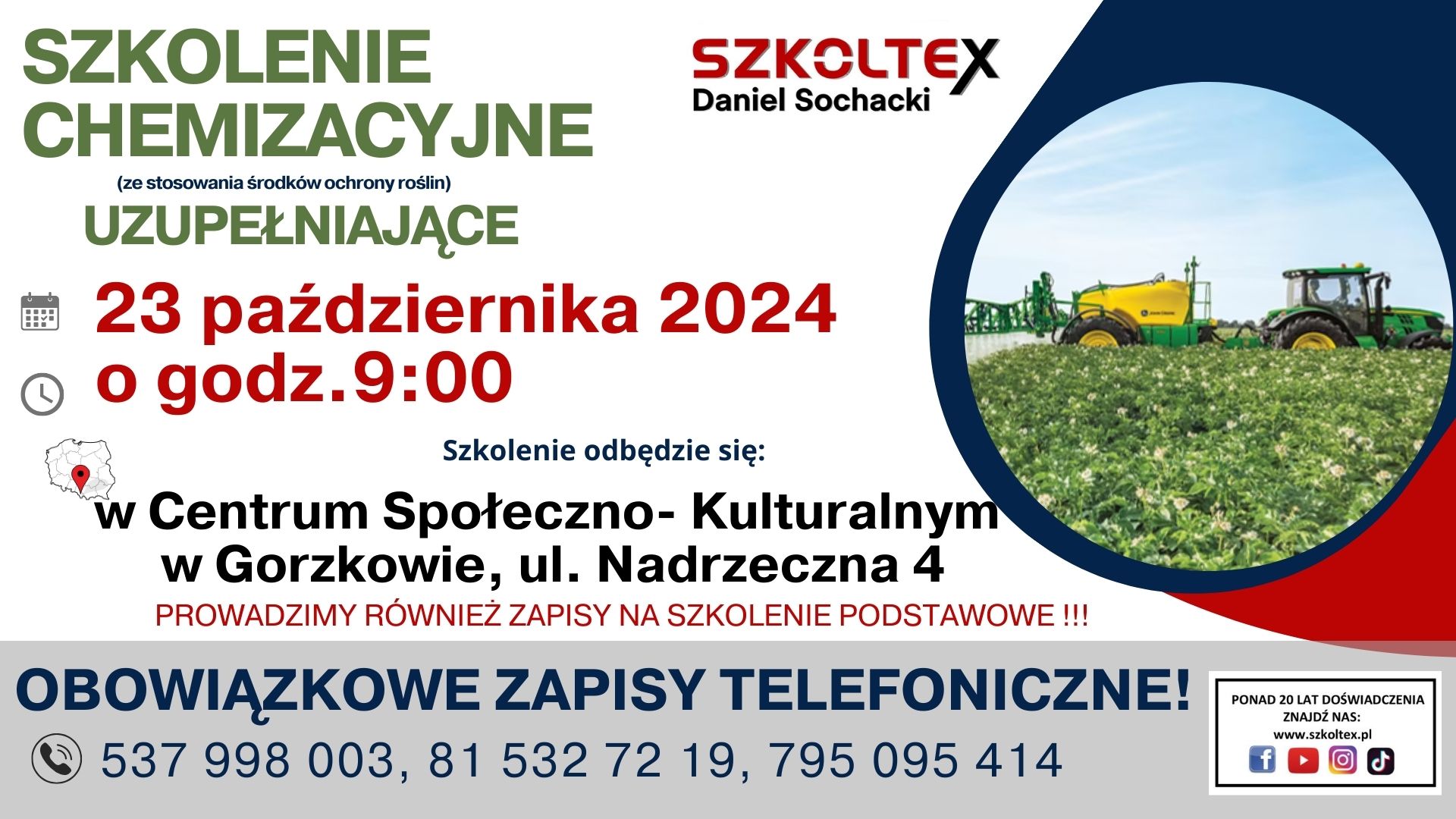 szkolenie chemizacyjne